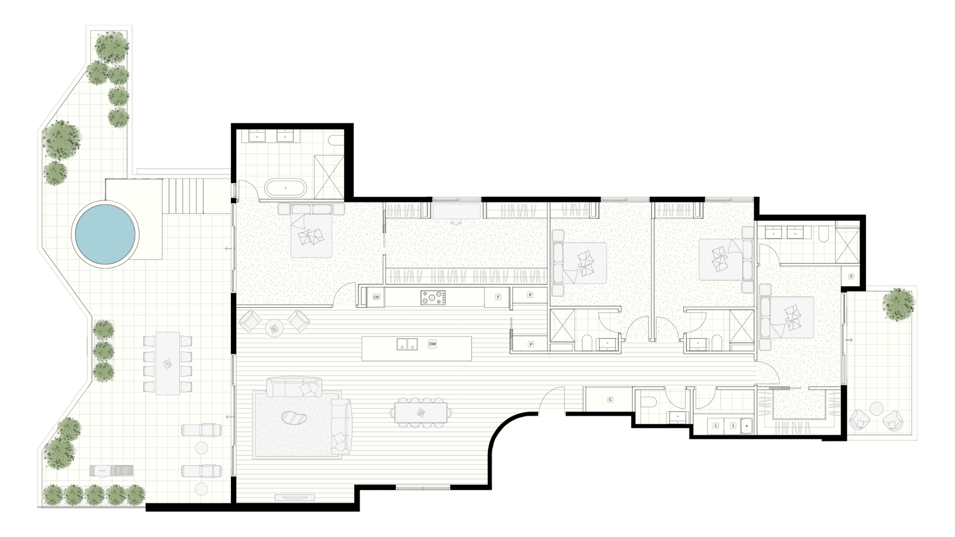 Beach Point Penthouse 301 floorplan