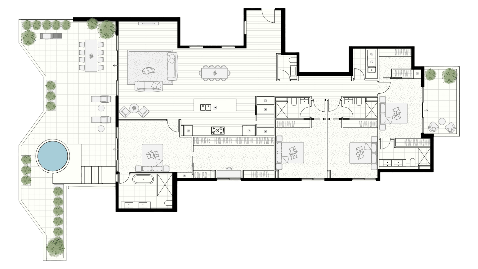 Beach Point Penthouse 302 floorplan